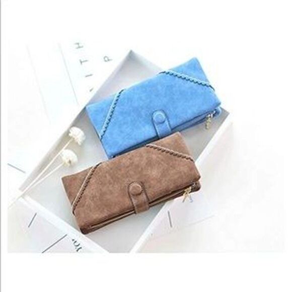 New Vegan Leather Bifold Clutch Bag - Picture 3 of 11